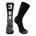 thumbnail image 2 of Black/White Player Id Crew Number Socks (#32, Medium), 2 of 2