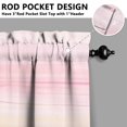 thumbnail image 3 of Abstract Oil Paiting Watercolor Kitchen Curtains - Vintage Tier Cafe Curtains for Bathroom Living RV Rod Pocket Window Drapes 36 Inch 2 Panels Set 28"x36" Window Treatment Tiers, 3 of 4