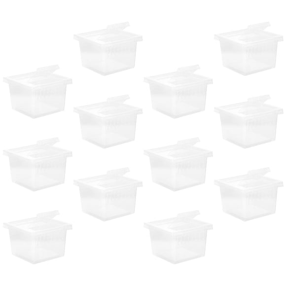 COSMOBETTY 12Ud Caja Doméstica Para Reptiles De Plástico Resistente Y Transparente Con Agujeros Para Ventilación