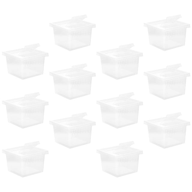 REOFLYUP 12Pcs Breathable Pet Breeding Box Plastic for Reptiles and Insects