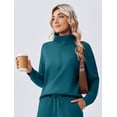 thumbnail image 5 of Pinspark Lounge Sets for Women Side Slit Sweatshirt Straight Leg Sweatpants with Pockets 2 Piece Matching Set Fall Fashion Sweatsuit Activewear Tracksuit, 5 of 6
