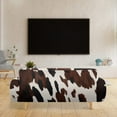 thumbnail image 2 of XYZCANDO Brown Cow Print Stretch Sofa Slipcover 1 Piece Beach Tropical Couch Cover, 4 Seater Soft Elastic Bottom Sofa Slipcover for Living Room, 2 of 6