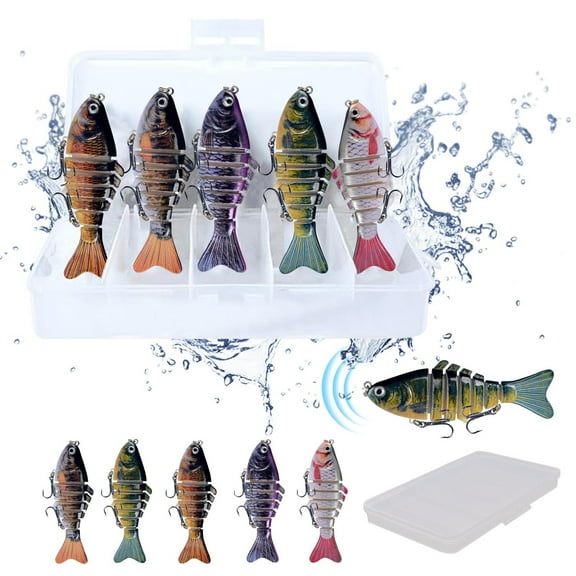 Bionic Swimming Bait Fishing Gear - Bionic Swimming Bait That Swim by Itself, 3D Bionic Swimming Lure Swims, Suitable for All Kinds of Fishing Waters