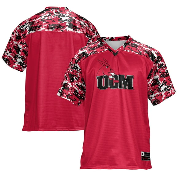 Men's GameDay Greats Red Central Missouri Mules Football Jersey
