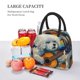 thumbnail image 5 of Disketp Dog Guitar Starry Night Bolsa Térmica para Almuerzo, Lonchera con Abertura Amplia y Gran Capacidad, Organizador Reutilizable para Mujeres, Hombres y Adultos, 5 of 6