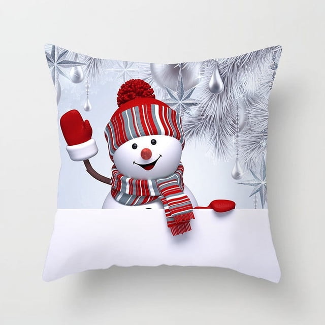 Fiudx Ofertas relámpago del día, solo en línea Fundas de almohada navideñas, fundas de cojín para sofá, decoración del hogar
