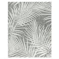 thumbnail image 3 of Gertmenian Paseo Paume Coastal Floral Gray and White Outdoor Area Rug, 9x13, 3 of 8