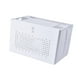 thumbnail image 4 of Caja de almacenamiento para enrutador, organizador de escritorio portátil multifuncional, regleta de enchufes, cable Blanco, 4 of 9