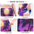 thumbnail image 6 of FORMRS Womens Swim Shorts Mesh Liner Quick Dry Casual Beach Board Bottom with Pockets, Sizes S-2XL, Purple Neon Road, 6 of 9