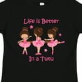 thumbnail image 4 of Inktastic Life's Better in a Tutu Ks Girls Toddler T-Shirt, 4 of 5