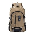 thumbnail image 2 of Lignoak Canvas Bag Casual Men'S Backpack Men'S Backpack Computer Backpack Student Leisure Backpack Travel Bag Khaki, 2 of 4