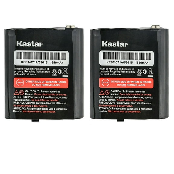 Kastar 2-Pack Ni-MH Battery 3.6V 1650mAh Replacement for Motorola AP-4002, AP-4002H, FRS-009, HKTN4003, KEBT-071F KEBT-071-F, KEBT-650, NNTN4384, NNTN4385, PMNN4477, PMNN4477A, PMNN4477AR, PMNN4551A