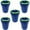 Blue, variant on 5PCS Car Glow in the Dark Butt Bucket Ashtray, Portable Self-Extinguishing Smokeless Auto Cup Ash Holder with Lid, Mini Smellproof Cigarette Trash Accessories for Home Truck Office