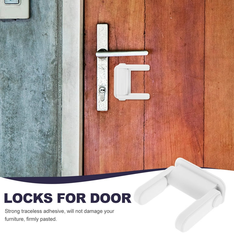 Door Lock For Kids Safety Double Baffles Baby Proof Door Handle