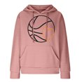 thumbnail image 4 of Sweats à Capuche pour Femmes à la Mode Femmes à Manches Longues Col Rond Femmes Sweat-Shirts à Capuche Tops Blouse en Vrac Cordon de Serrage Poche Sweat à Capuche, 4 of 5