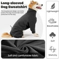 thumbnail image 6 of HQREA Pullover Dog Sweater with Leash Hole High Collar Cold Weather Large Dogs Vest, 6 of 6