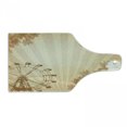 thumbnail image 1 of Ferris Wheel Cutting Board, Vintage Fun Ride Leaves Flowers Balloons, Decorative Tempered Glass Cutting and Serving Board, in 3 Sizes, by Ambesonne, 1 of 2
