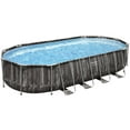 thumbnail image 1 of Bestway Power Steel Oval Above-ground Pool with Solar Heater - 6.71 m (22 ft.), 1 of 4