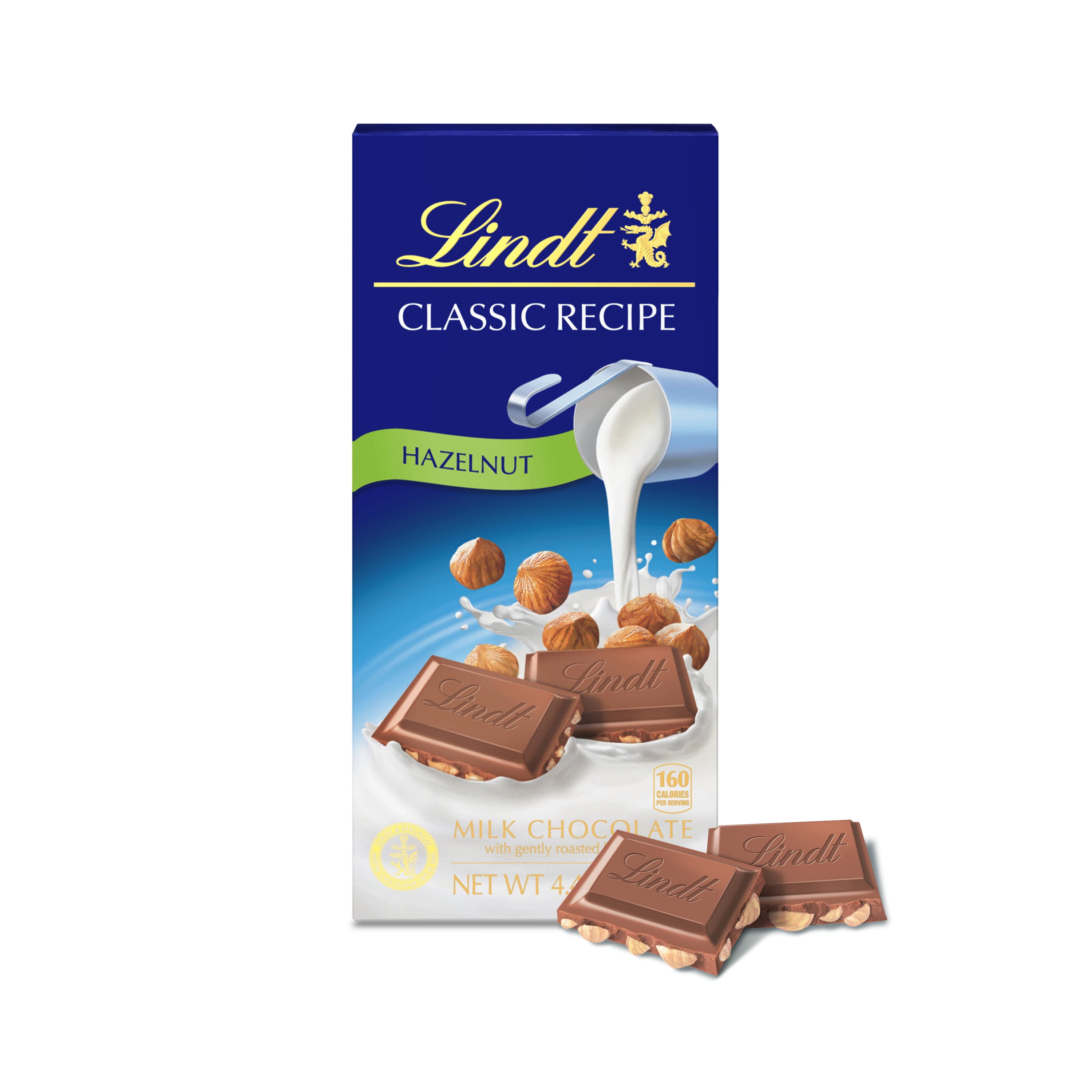 Lindt Classic Recipe Hazelnut Milk Chocolate Candy Bar, 4.4 oz