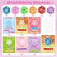 thumbnail image 3 of Set de regalos para el día de San Valentín, 24 unidades Fidget Spinners con purpurina y tarjetas, 3 of 7