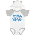 thumbnail image 3 of Inktastic Nautical My 1st Birthday with Blue Whale and Anchor Boys or Girls Baby Bodysuit, 3 of 5