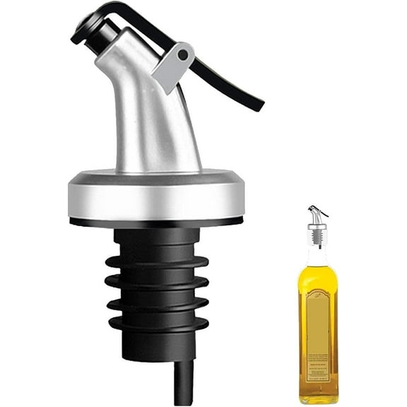 Olive Oil Spout - Easy to Open Olive Oil Bottle Dispenser Spout with Flip top,Liquor Bottle Pourers Spouts for Olive Oil, Soy Sauce, Vinegar, Wine