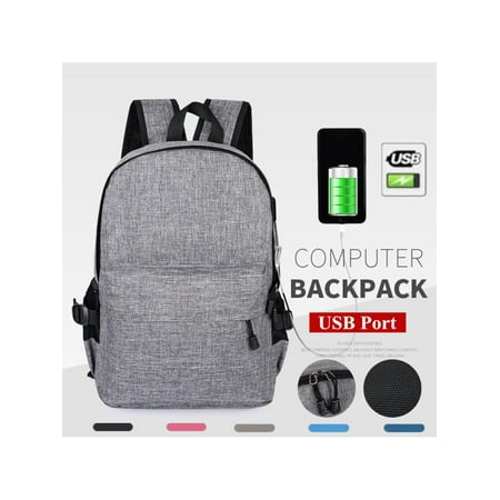 2019 Anti-theft Men Women USB Charger Backpack Laptop Travel School Bag (Best Travel Laptop Backpack 2019)