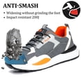 thumbnail image 2 of AUXDIQ Safety Trainers Men Women Steel Toe Cap Work Shoes Comfy Construction Industrial Sneakers, 2 of 6
