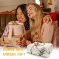 thumbnail image 2 of Kuscheln Funny Chicken Blanket, Funny Chicken Gifts, Best Friend Birthday Gifts for Women Men, White Elephant Gift, Super Soft Flannel Throw Blanket, 2 of 7