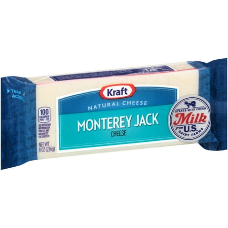 Kraft Monterey Jack Cheese 8 oz. Brick