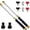 Black 2 Pcs, variant on Jet Nozzle Power Washer, Heavy Duty Cleaning Tool, Flexible Wand, Includes 3 Pressure Nozzles And Quick Connectors, Spray Nozzle For Garden Patio Outdoor