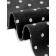 thumbnail image 5 of INSPIRE CHIC Polka Dot Dress for Women's Summer Cap Sleeve V Neck Lace Trim Decor Casual Midi Dresses M Black, 5 of 6