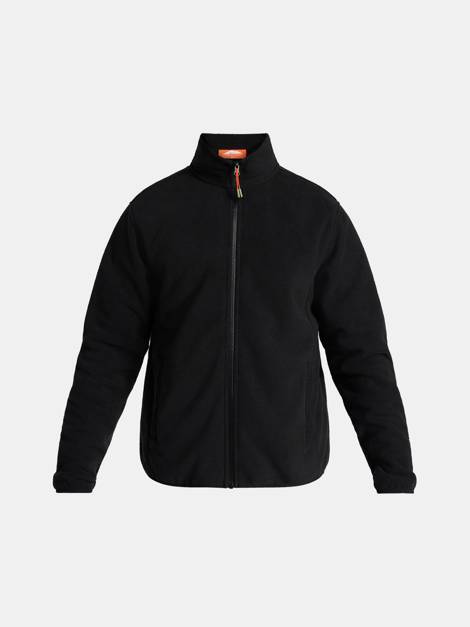 Ozark Trail Men's Fleece Zip-Front Jacket, Black photo 5