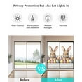 thumbnail image 4 of Window Privacy Film Bunny Eggs Easter Stained Glass Window Film Decorative Sun Block Window Cover Spring Botanical Blossom Motif Window Clings Static Adhesive Sticker for Bathroom 19.6"x39.3", 4 of 7