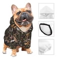 thumbnail image 3 of Xecao Mushroom Garnish Pattern Sweatshirts Winter Pet Dog Hoodie Puppy Coat Dog Sweaters Dog Clothes with Hat Dog Clothes Costume Outfit,Small Pets Wear-Large, 3 of 7