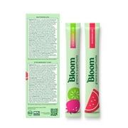 Bloom Nutrition Greens & Superfoods Powder Sticks (Watermelon, Strawberry Kiwi) 10 Count