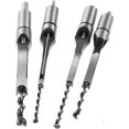 thumbnail image 4 of Juego de 4 juegos de brocas para agujeros cuadrados, brocas para carpintería con agujeros cuadrados, cincel para embutir con agujeros cuadrados, 4 of 5