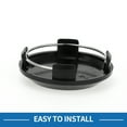 thumbnail image 6 of Universal Wheel Center Hub Cap Durable 64mm 2.52" Outside Diameter Vehicle Hub Covers Plastic Black, 6 of 6