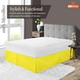 thumbnail image 2 of SGI Bedding 12 Inch Pleated Bed Skirt | Microfiber Bed Skirt | Fade Resistant, Wrinkle Free, Anti-static, Decorative, Extra Storage Space, Clutter-Free | Full, Yellow, 2 of 6