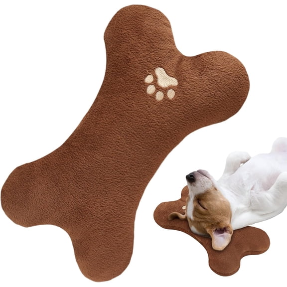 Bone Shaped Pet Pillow, Washable Chew Resistant Dog Cat Pillow, Soft Calming Plush Bone Pillow for Sleeping, Portable Pet Bed for Small Dogs Cats