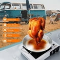 Linjieee 3in1 Outdoor Grill Backyard Grill Parts Pan With Skewer
