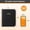 2-black, variant on Tekola 5 Subject Notebook College Ruled with Movable Tab Dividers, 300 Pages 8"x10"/B5 Leather Hardcover Spiral Notebook, 100GSM Thick Journal Notebooks for Work, School, Green