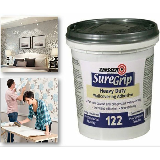 Adhesive Wallpaper Glue Stick Wall Hang Background Decor Easy Cover Tool 1 Quart Walmart Com Walmart Com