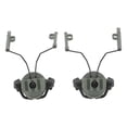 thumbnail image 4 of 2 soportes de suspensión para auriculares, adaptador de riel de 19-21 mm, giratorios, para caza, color verde, 4 of 14