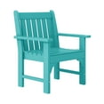 thumbnail image 3 of WestinTrends Malibu Outdoor Patio HDPE Adirondack Dining Arm Chair, Turquoise, 3 of 18