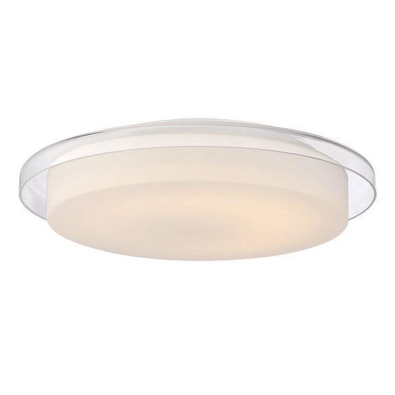 1-Light Led Flushmount with Clear Opal and White Glass 2.75 inches Ceiling Mount Bailey Street Home 79-Bel-2041242