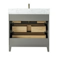 thumbnail image 5 of Vanity Art 36" Bathroom Vanity with Sink and Engineered Marble Top, Freestanding Storage Cabinet with 3 Drawers, 5 of 6