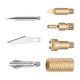 thumbnail image 5 of Puntas de bolígrafo para quemar leña, plantilla para grabar en madera, puntas reemplazables, herramienta para quemar madera, para adultos aficionados Punta de 6 piezas con adaptador, 5 of 9