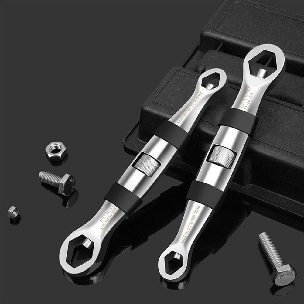 SPRING Multifunctional Adjustable Wrench End Wrench Labor Saving Plum Wrench