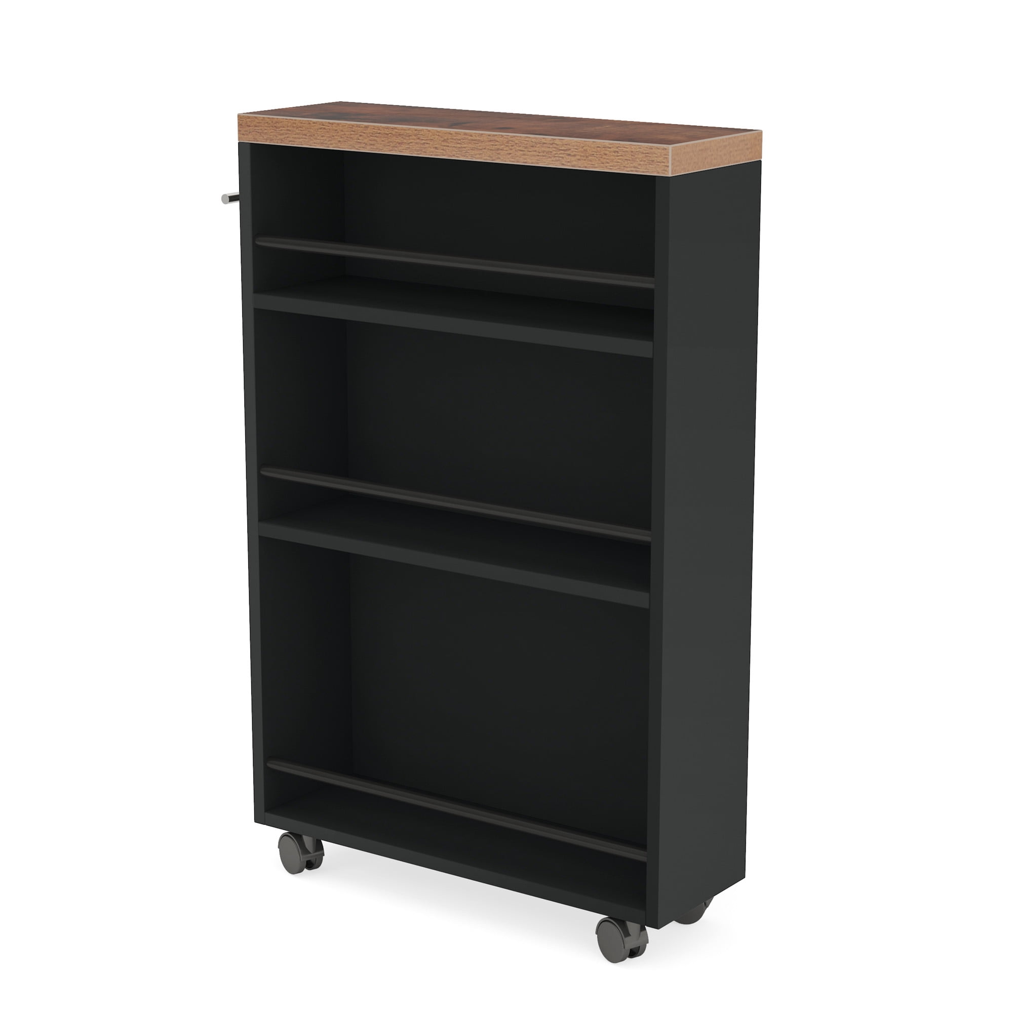MAYEERTY 4-Tier Slim Rolling Storage Cart, Lockable Wheels Narrow Gap Organizer for Kitchen Bathroom Office